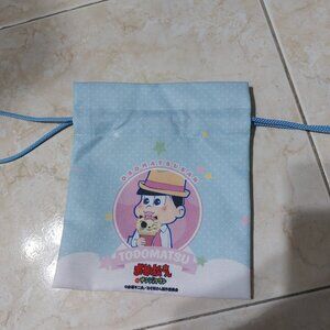 Super Cute Todomatsu Matsuno Small Drawstring Bag Makeup Bag Organizer Bag
